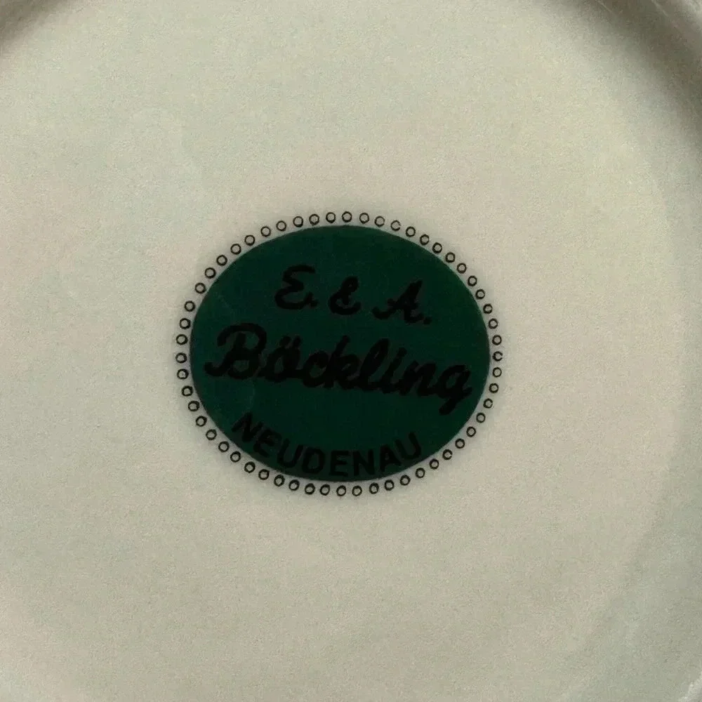 Vintage Schladerer German Liqueur Advertising Dish Bavarian Trinket Tray Dish